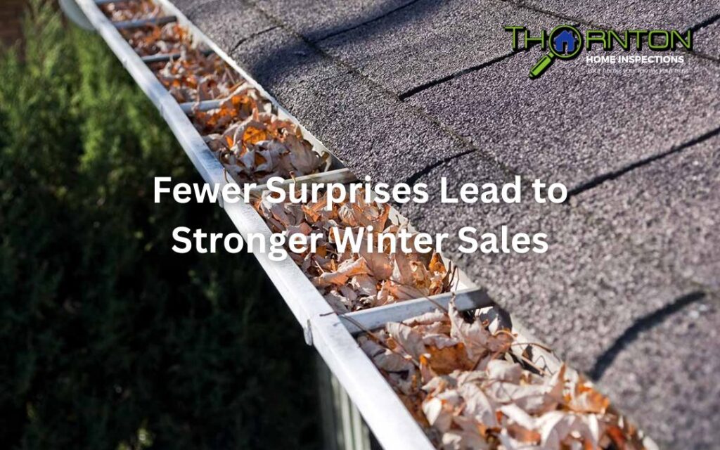 Winter roof and gutter conditions that often appear in Chattanooga inspections